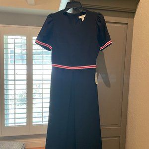 Black dress with red and white ribbon detail (NEW w/ tags). Brand 1901. Size 6.